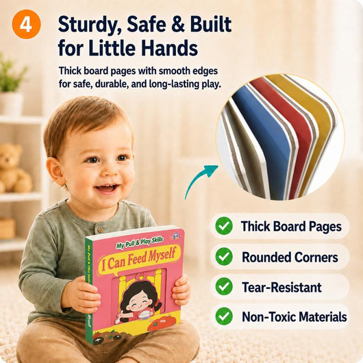 I Can Do It Myself — Set of 4 Pull-Tab Board Books | Potty, Dressing, Washing, Feeding
