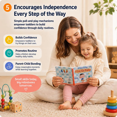 I Can Do It Myself — Set of 4 Pull-Tab Board Books | Potty, Dressing, Washing, Feeding