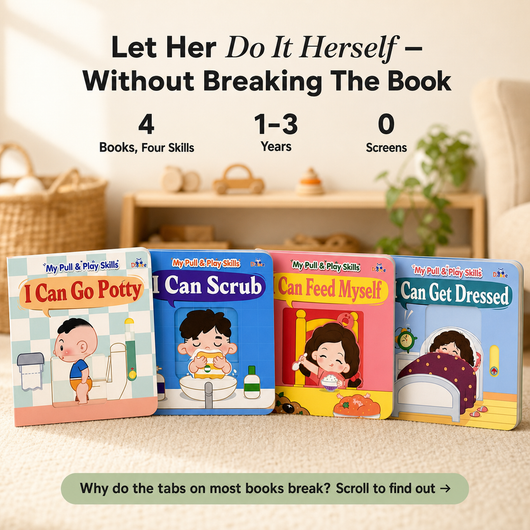 I Can Do It Myself — Set of 4 Pull-Tab Board Books | Potty, Dressing, Washing, Feeding