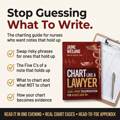 Chart Like A Lawyer: Legal Proof Documentation for Nurses and NPs