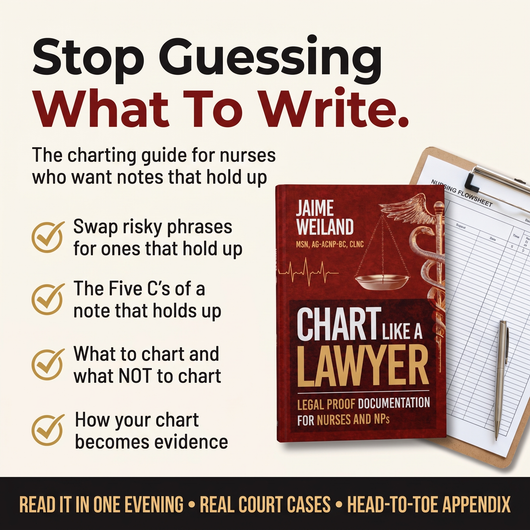 Chart Like A Lawyer: Legal Proof Documentation for Nurses and NPs